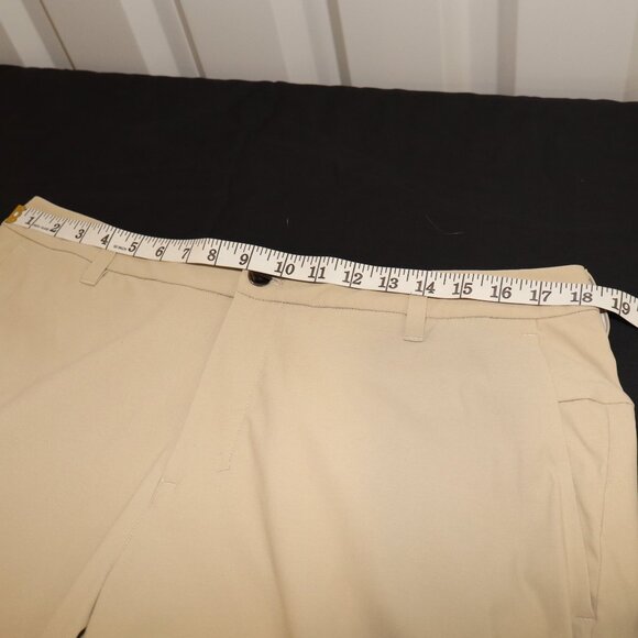 Lululemon Mens Commission Classic Tapered Golf Pants Ventilated Tan Size 36 - Picture 7 of 12